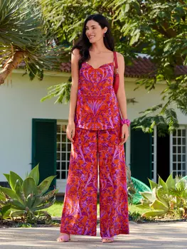 Выкройка: Брюки широкого кроя