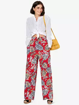 Выкройка: Брюки широкого кроя