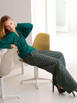 Выкройка: Брюки широкого кроя