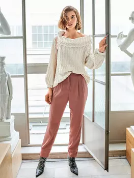 Выкройка: Брюки со складками у пояса