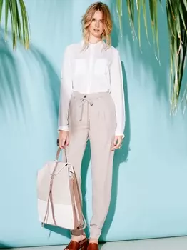 Выкройка: Брюки со складками у пояса