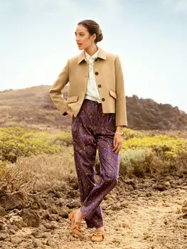 Выкройка: Брюки со складками у пояса