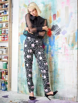 Выкройка: Брюки узкого кроя