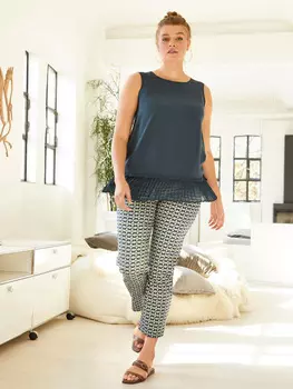 Выкройка: Брюки в джинсовом стиле