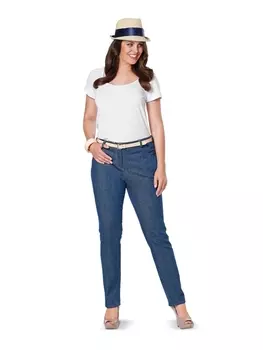 Выкройка: Брюки в джинсовом стиле