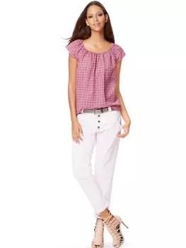 Выкройка: Брюки в джинсовом стиле