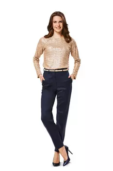 Выкройка: Брюки зауженного силуэта