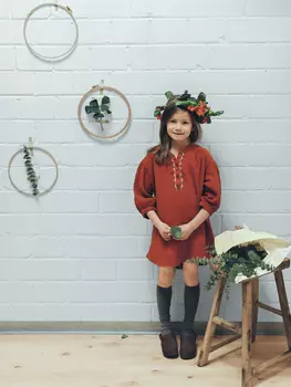 Выкройка: Детское платье с асимметричным низом