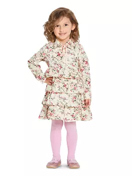 Выкройка: Детское платье с оборками