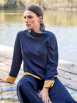 Выкройка: Длинная блузка прямого кроя