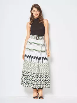 Выкройка: Длинная юбка со складками