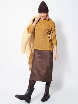 Выкройка: Длинный пуловер