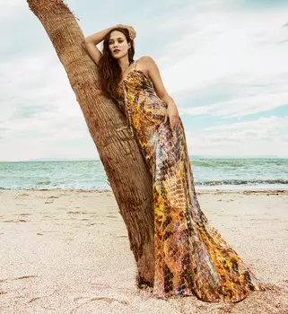 Выкройка: Длинный сарафан на бретелях-спагетти