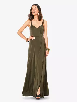 Выкройка: Длинный сарафан с запахом