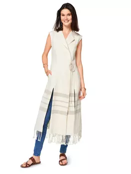 Выкройка: Длинный жилет