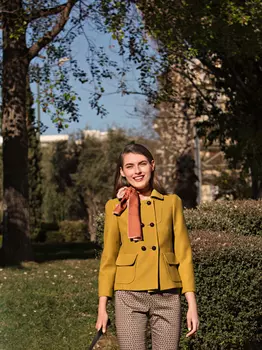 Выкройка: Двубортный жакет с рукавами 7/8