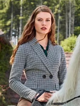 Выкройка: Двубортный жакет с шалевым воротником