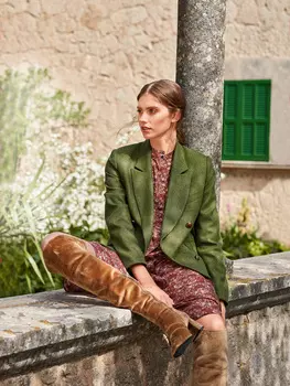 Выкройка: Двубортный жакет в мужском стиле