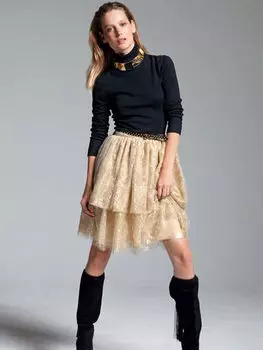 Выкройка: Двухъярусная юбка