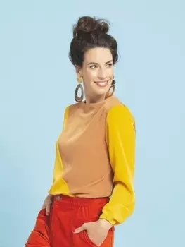 Выкройка: Двухцветная блузка