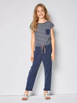 Выкройка: Двухцветный комбинезон для девочки