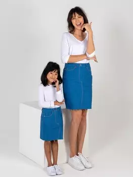 Выкройка: Джинсовая юбка