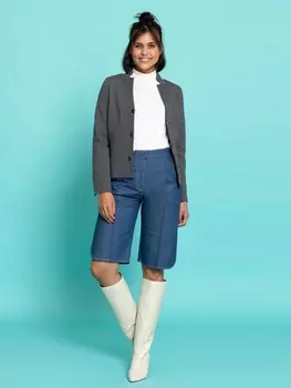 Выкройка: Джинсовые бермуды