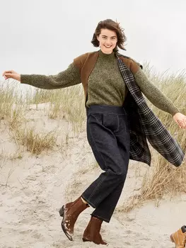 Выкройка: Джинсы-бананы