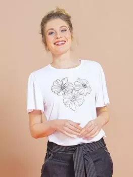 Выкройка: Футболка с рукавами-крылышками