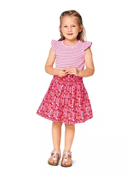 Выкройка: Футболка с рукавами-крылышками