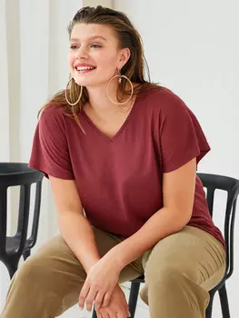 Выкройка: Футболка с V-вырезом