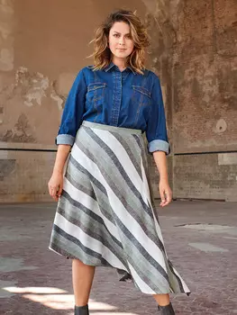 Выкройка: Юбка асимметричного кроя