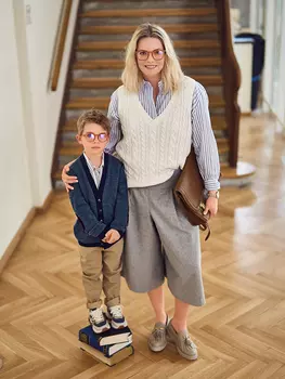 Выкройка: Юбка-брюки на широкой кокетке