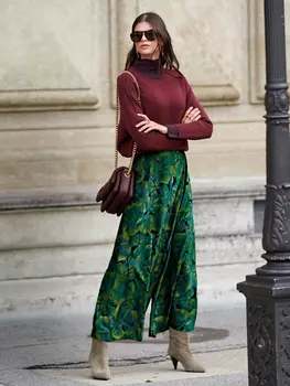 Выкройка: Юбка-брюки с высокой талией