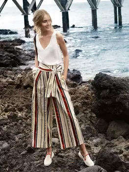 Выкройка: Юбка-брюки с завязывающимся поясом