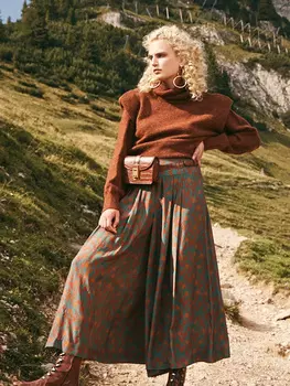 Выкройка: Юбка-брюки со складками