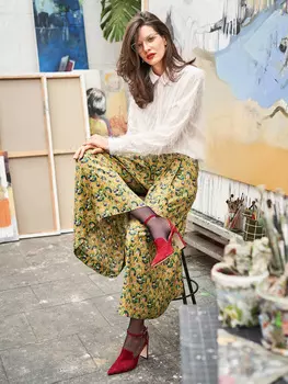 Выкройка: Юбка-брюки со складками