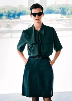 Выкройка: Юбка из искусственной замши