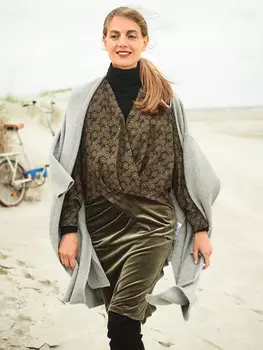 Выкройка: Юбка-карандаш из бархата