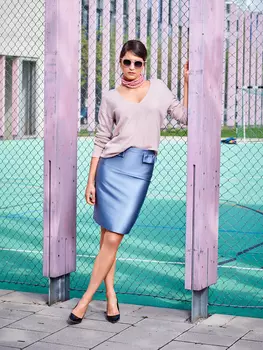 Выкройка: Юбка-карандаш на кокетке