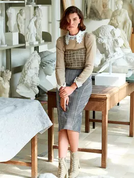 Выкройка: Юбка-карандаш с боковыми вставками