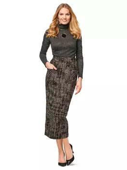 Выкройка: Юбка-карандаш с накладными карманами