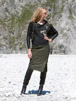 Выкройка: Юбка-карандаш с разрезом