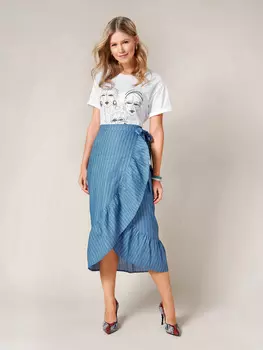 Выкройка: Юбка-карандаш с запахом