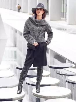 Выкройка: Юбка-карандаш со складками