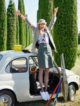 Выкройка: Юбка-карандаш со сквозной застежкой