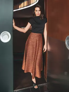 Выкройка: Юбка миди