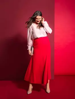 Выкройка: Юбка миди