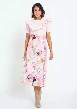 Выкройка: Юбка миди с эффектом запаха