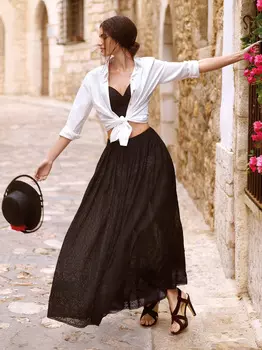 Выкройка: Юбка на эластичном поясе